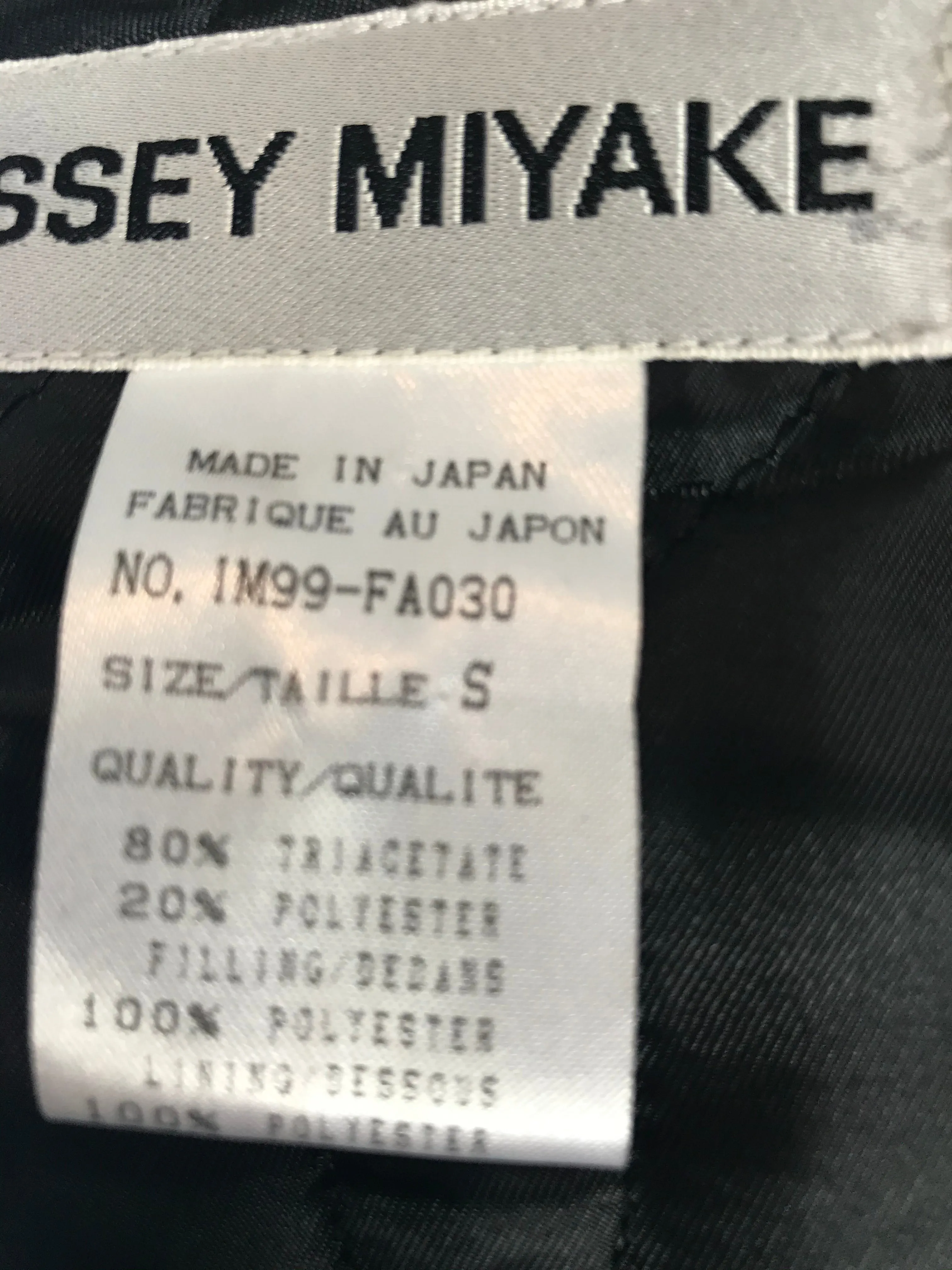 1990s ISSEY MIYAKE Velvet Cocoon Coat