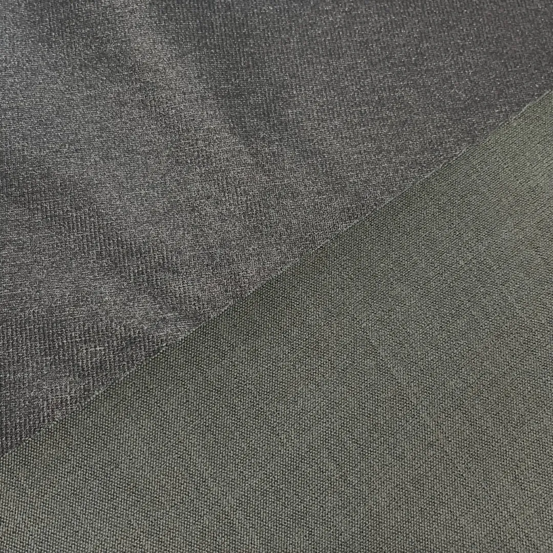 3-Layer Two Tone Twill Fabric - Dark Grey (Sold per Yard)