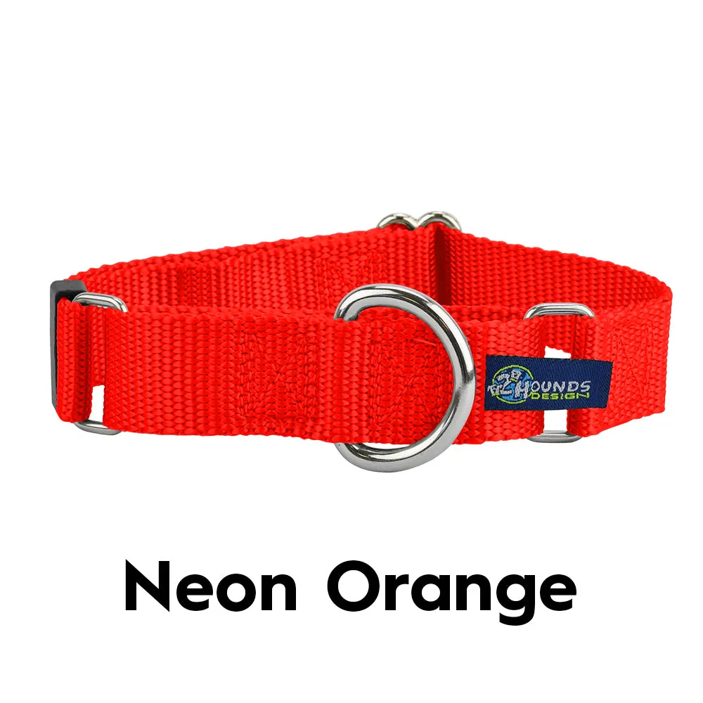 5/8″ and 1″ Neon Orange Nylon Dog Collar