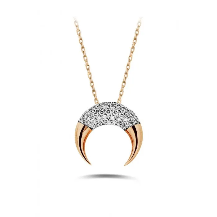 AMORE Moon Diamond Necklace 0.62ct