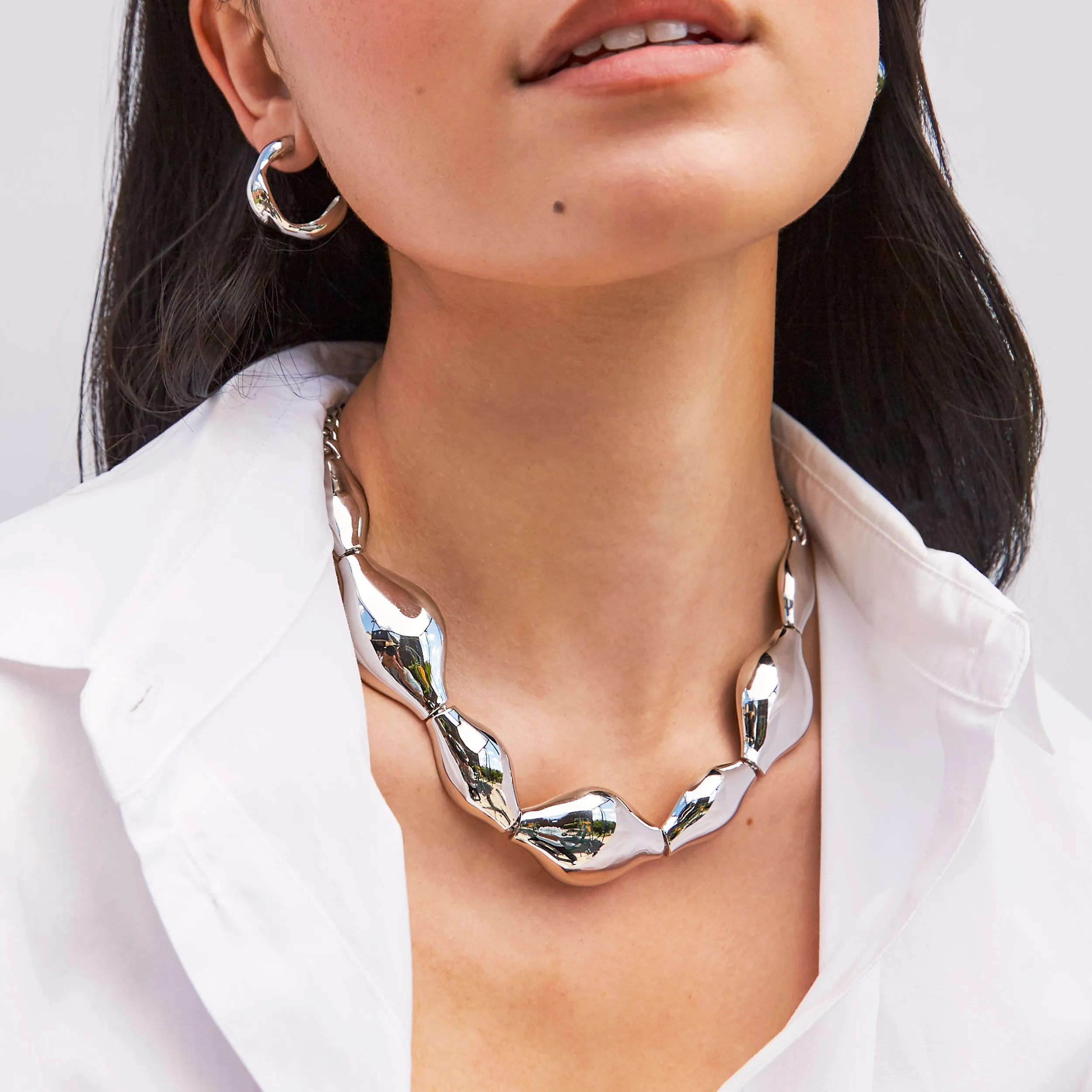 Amphora Collar - Silver