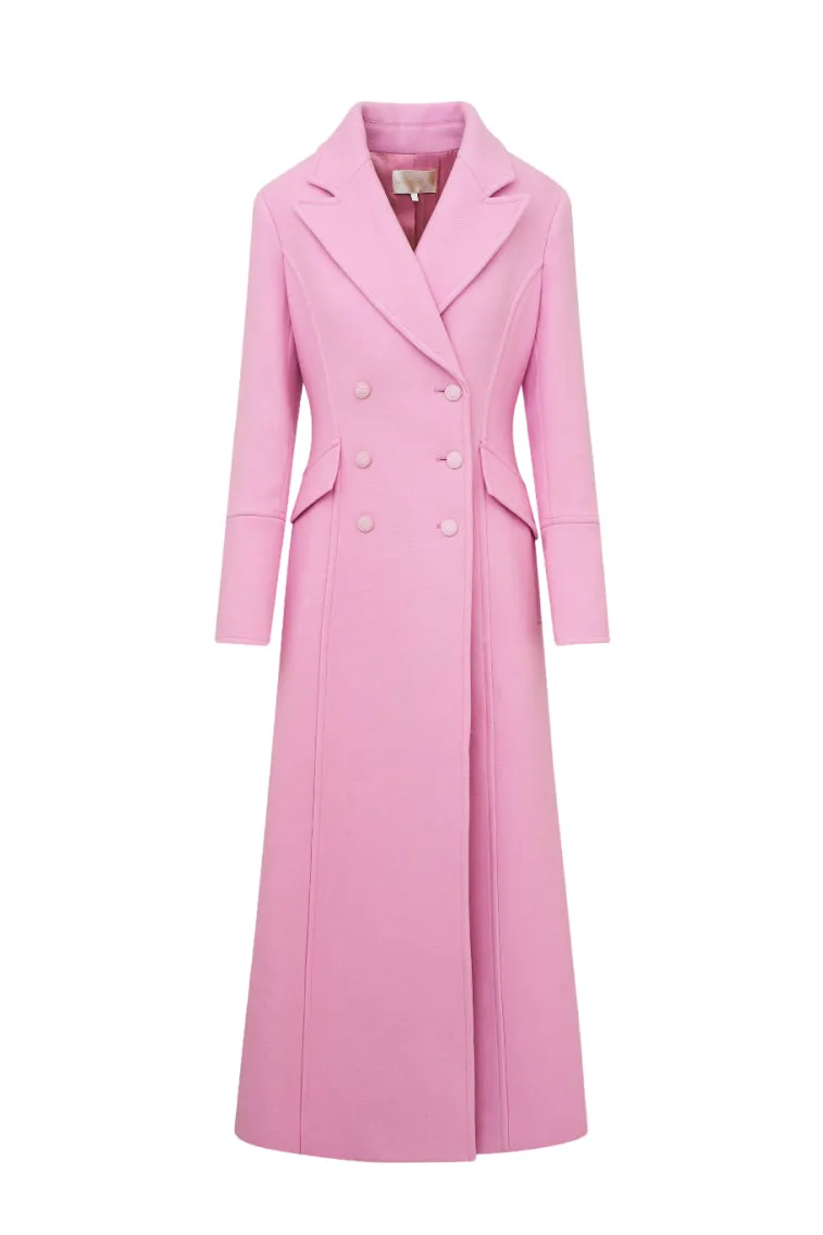 Angeli Wool Military Coat - PIROUETTE PINK