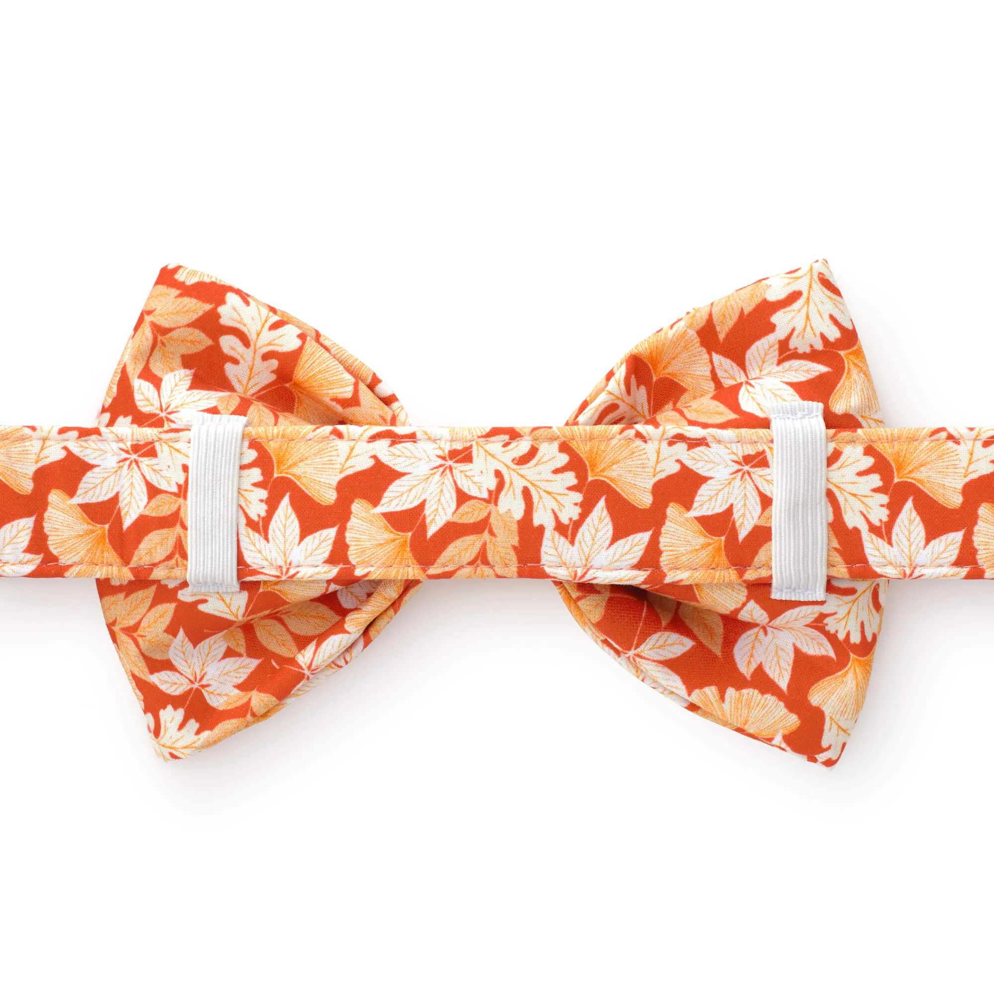 Autumn Leaves Rust Bow Tie Collar