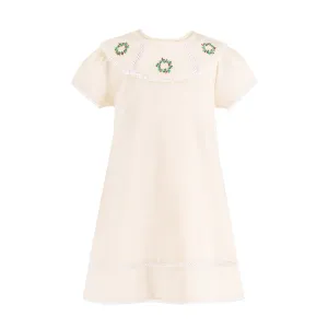 Avery Girl Dress - Cream