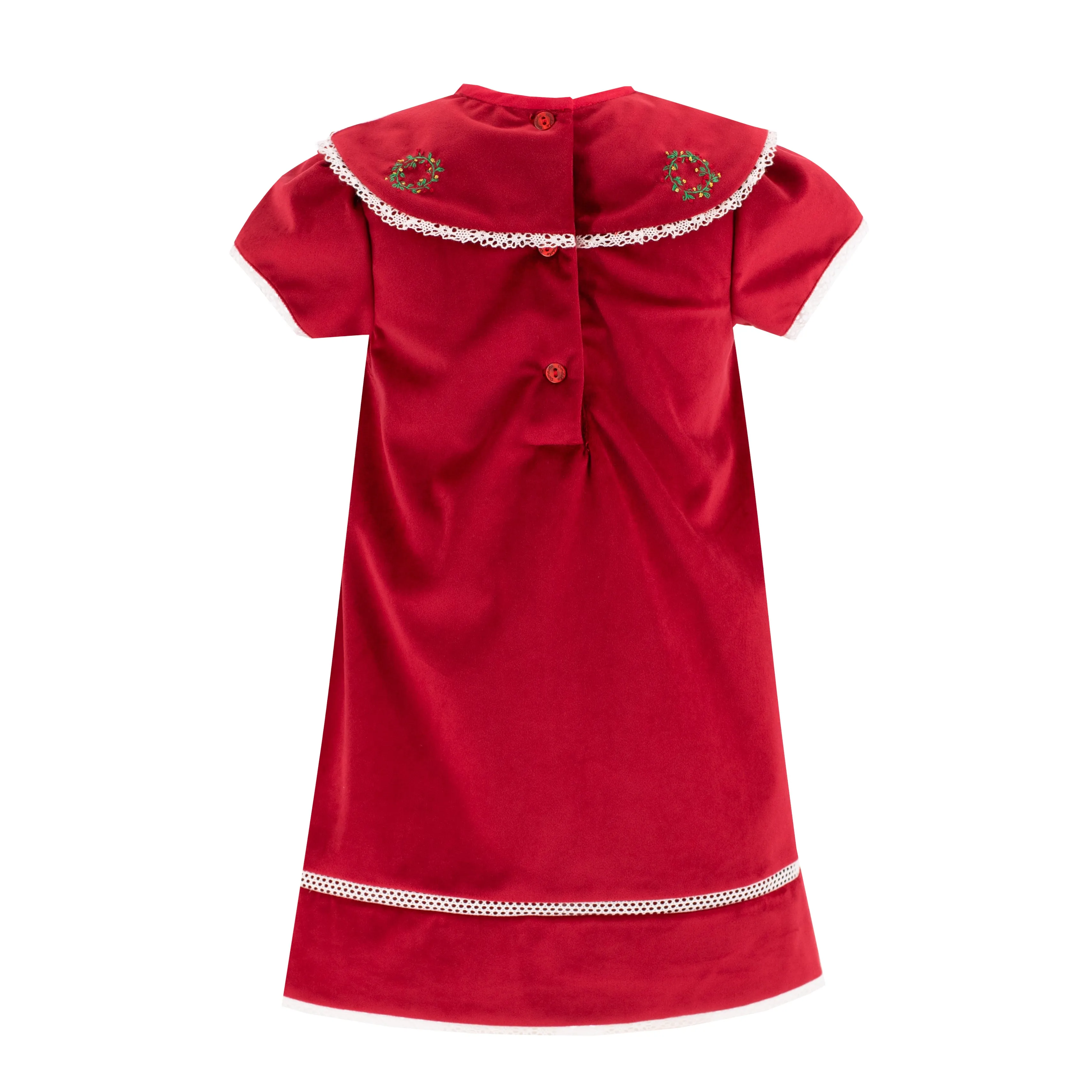 Avery Girl Dress - Red Velvet