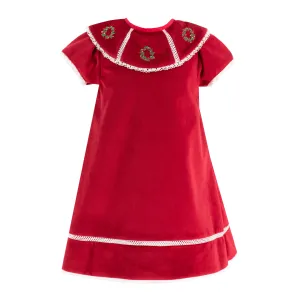 Avery Girl Dress - Red Velvet