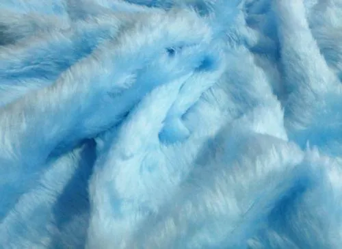 Baby Blue fluffy fuzzy faux fur car steering wheel cover