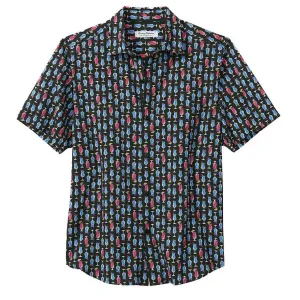 Bahama Coast Cocktail Time IslandZone® Camp Shirt in Black by Tommy Bahama