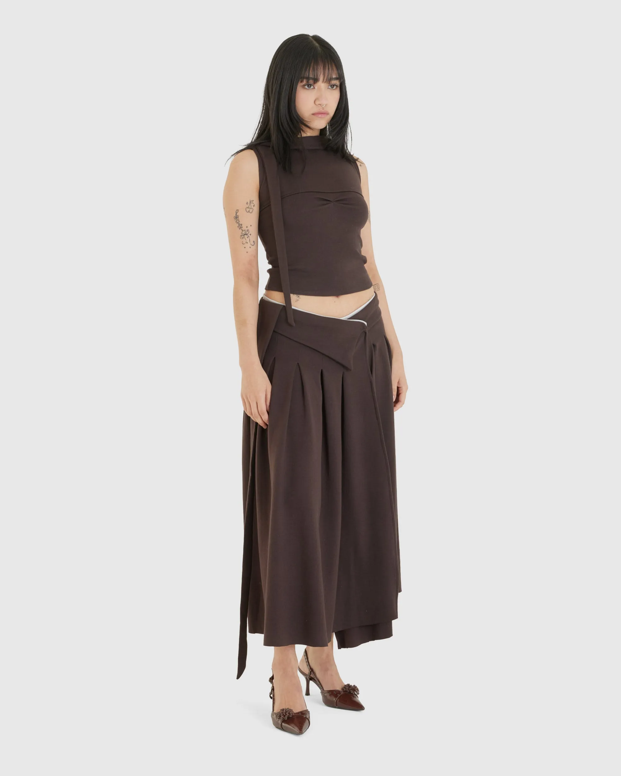 Barra Pleated Skirt