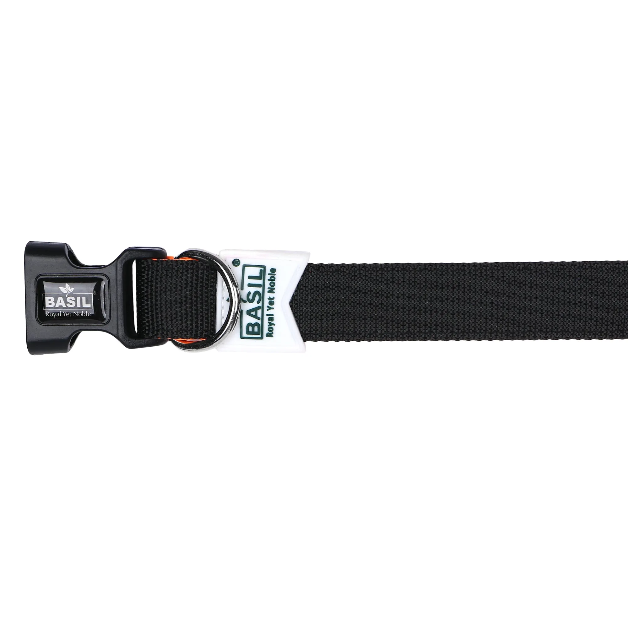 BASIL Padded Adjustable Collar for Dogs & Puppies (Black)