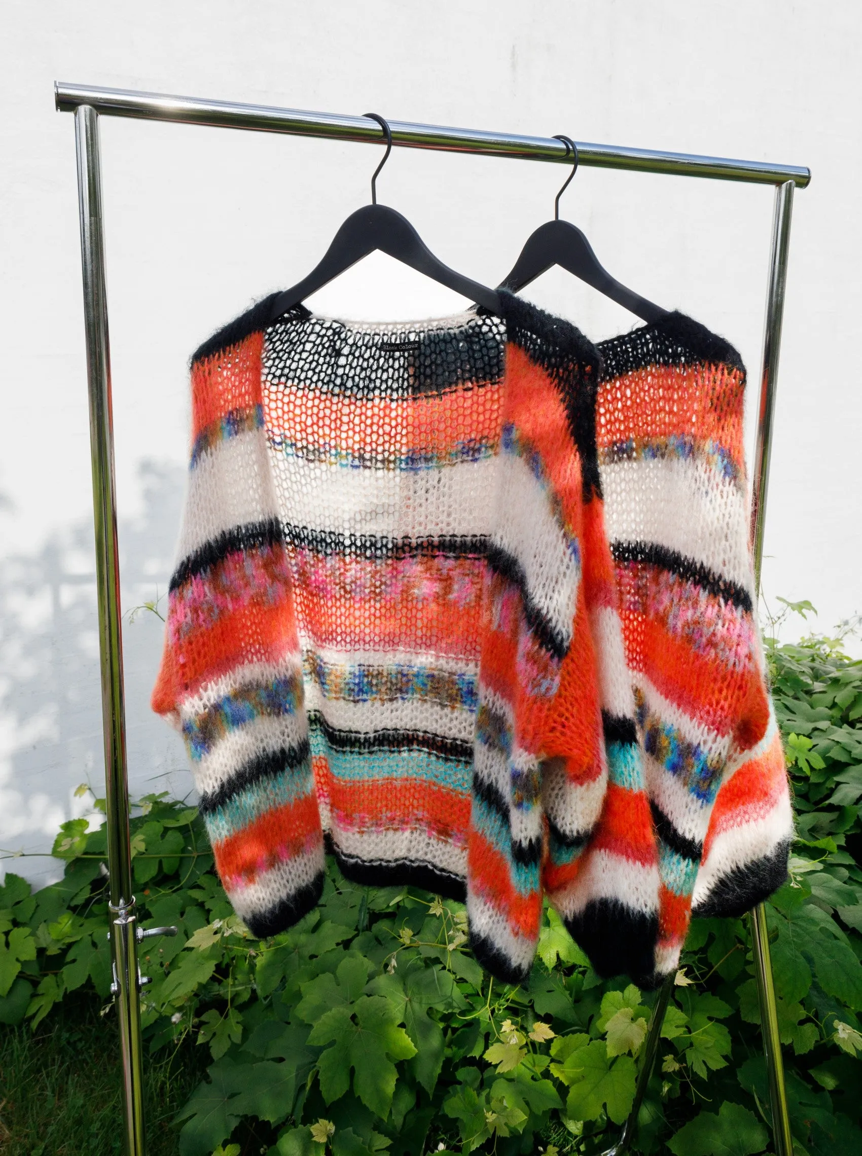 BCADRIA multi striped cardigan - Orange Multi