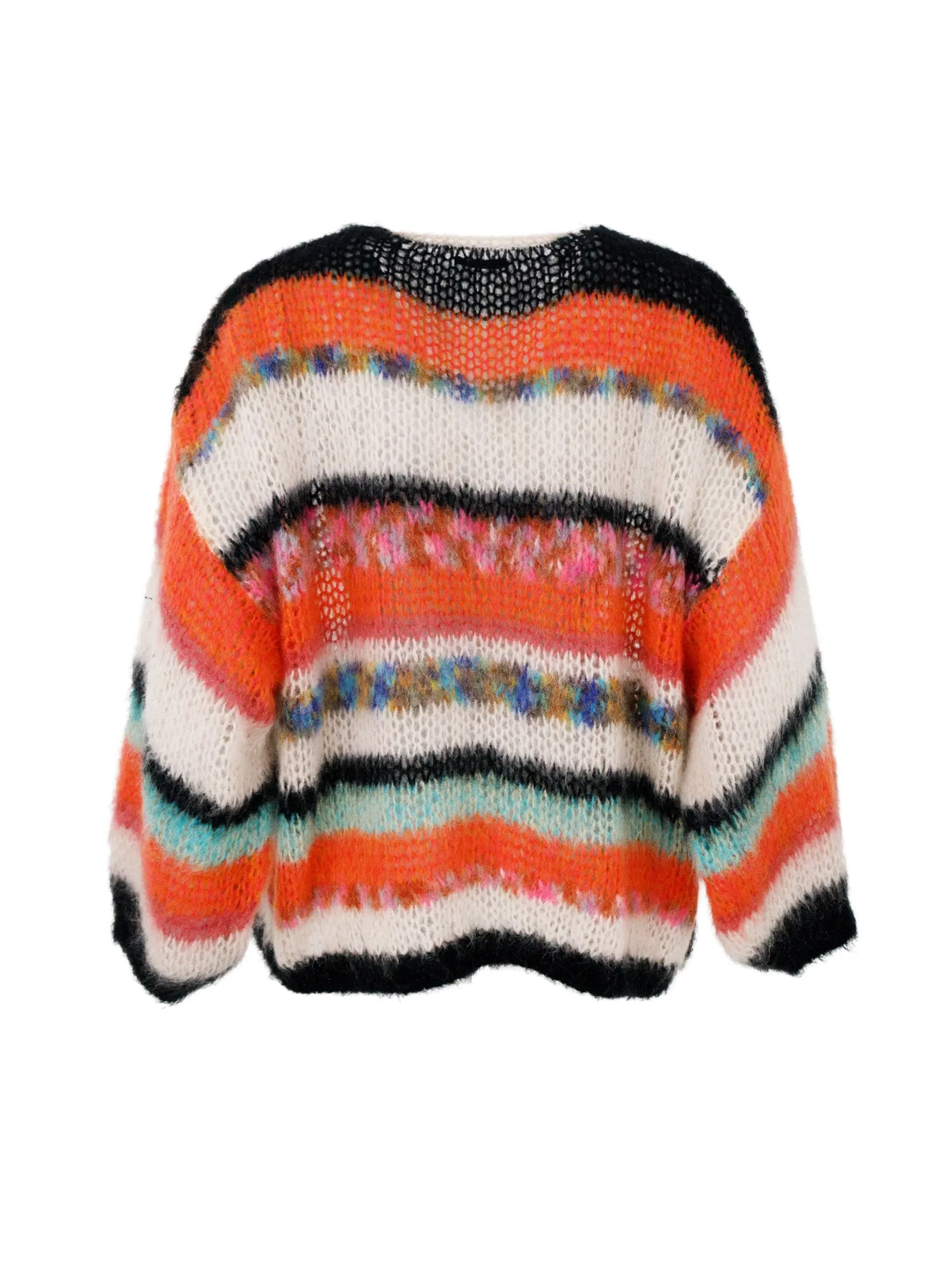 BCADRIA multi striped cardigan - Orange Multi