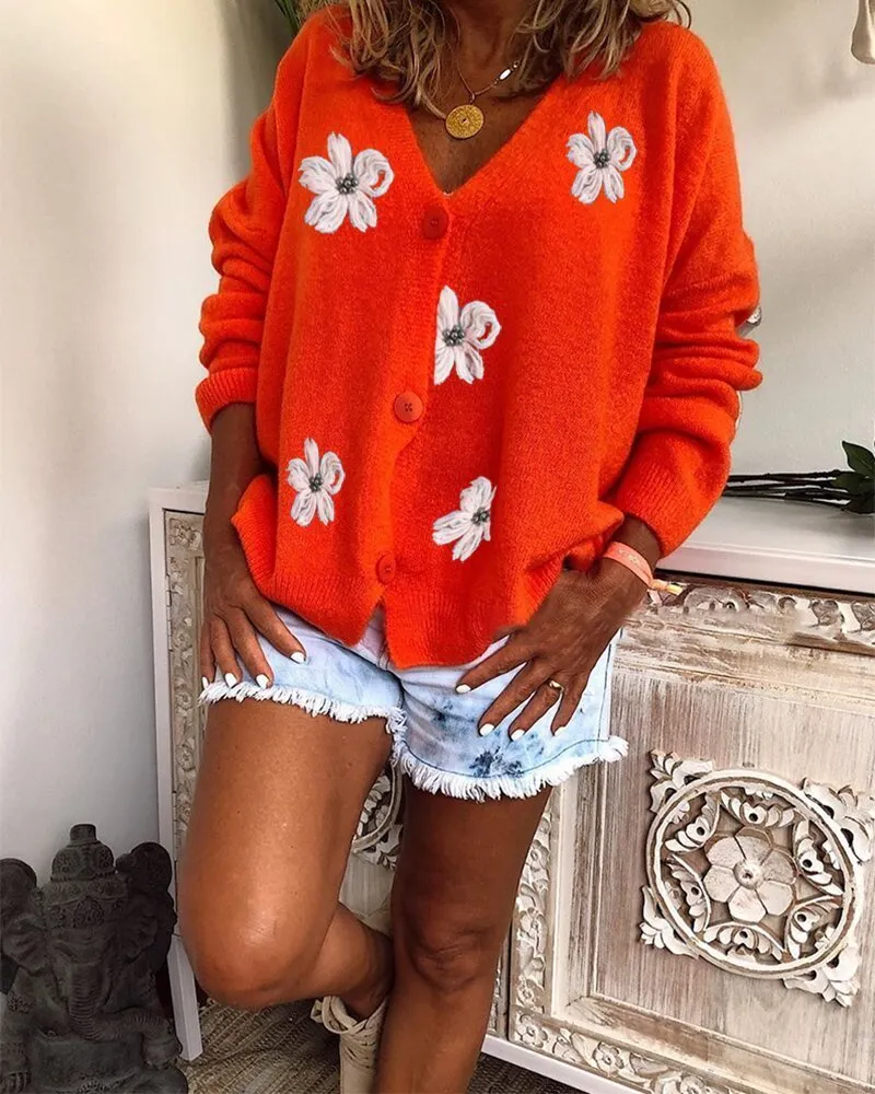 Best Around Floral Crochet Knit Cardigan