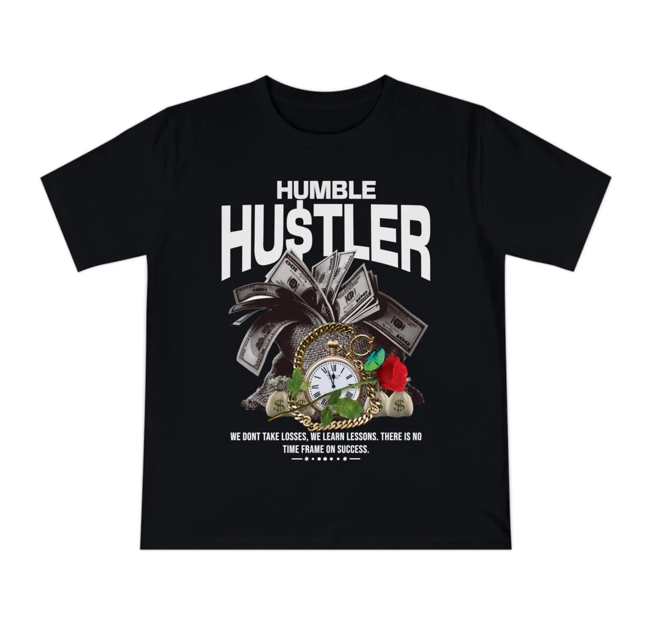 Black Humble Hustler Tee