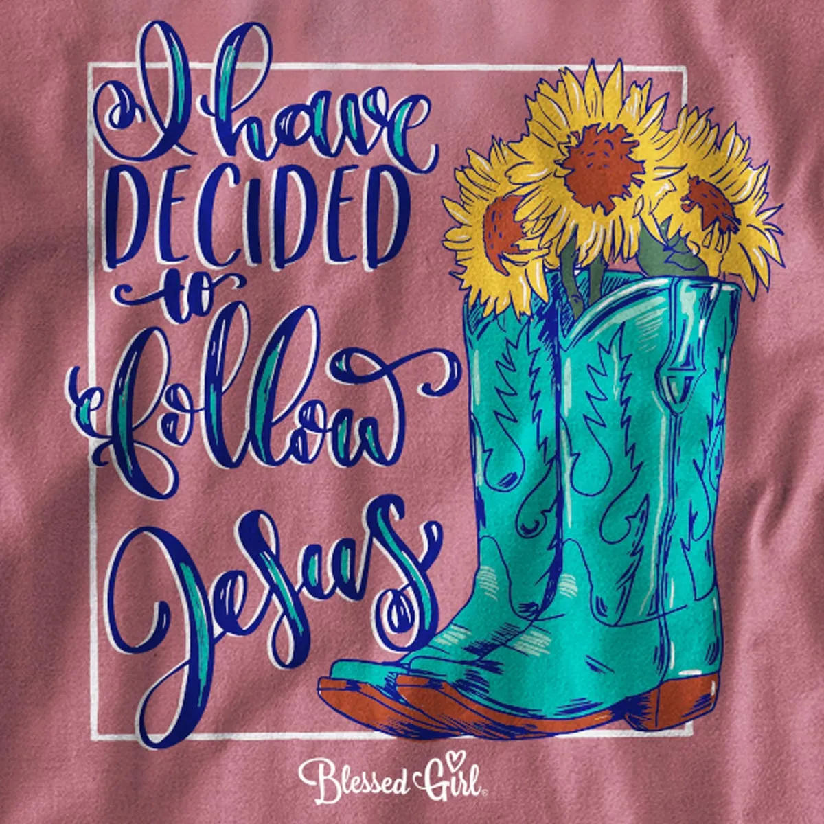 Blessed Girl Womens Long Sleeve T-Shirt I Have Decided