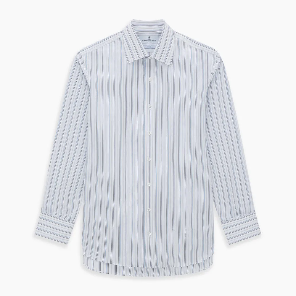 Blue Fine Multi Pinstripe Mayfair Shirt