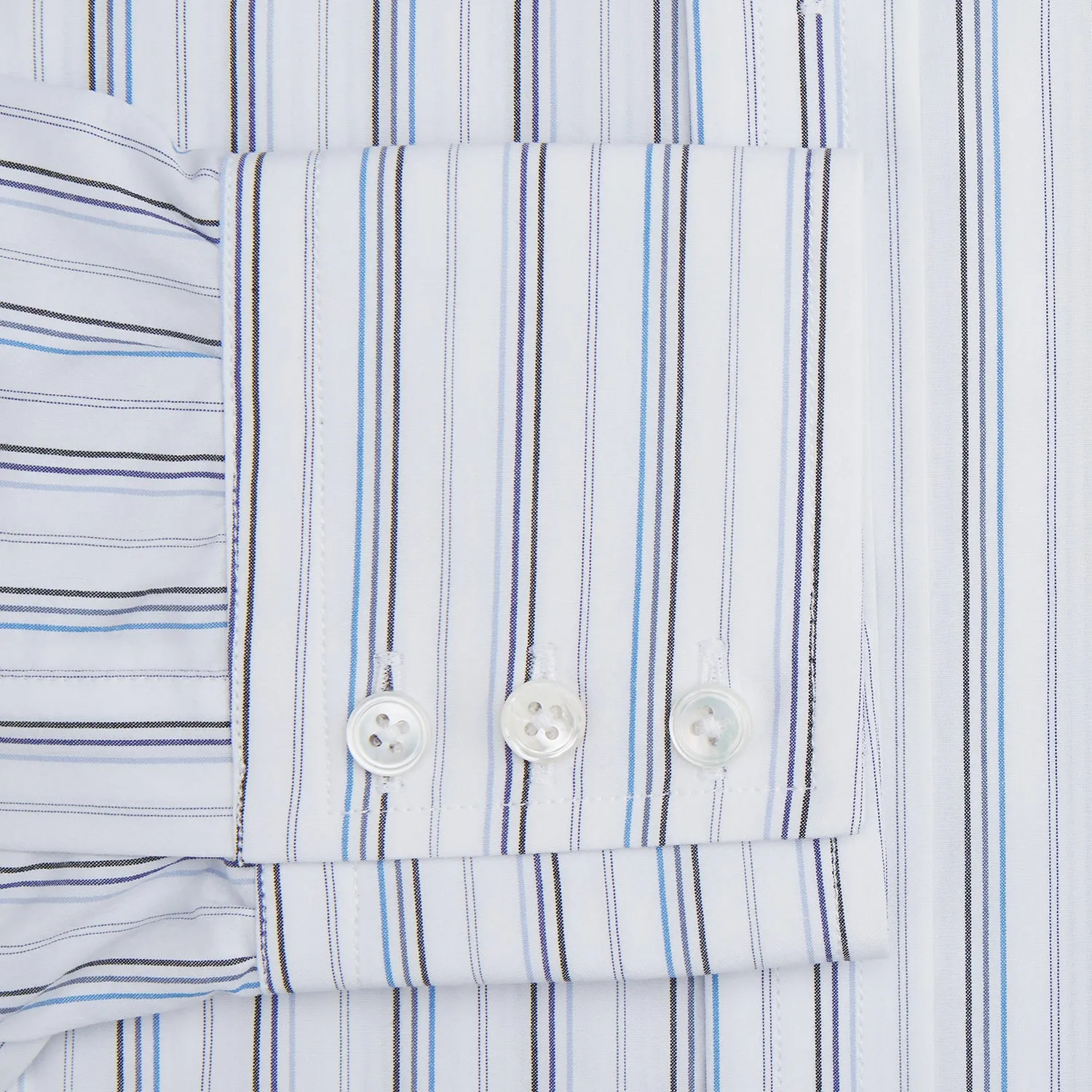 Blue Fine Multi Pinstripe Mayfair Shirt