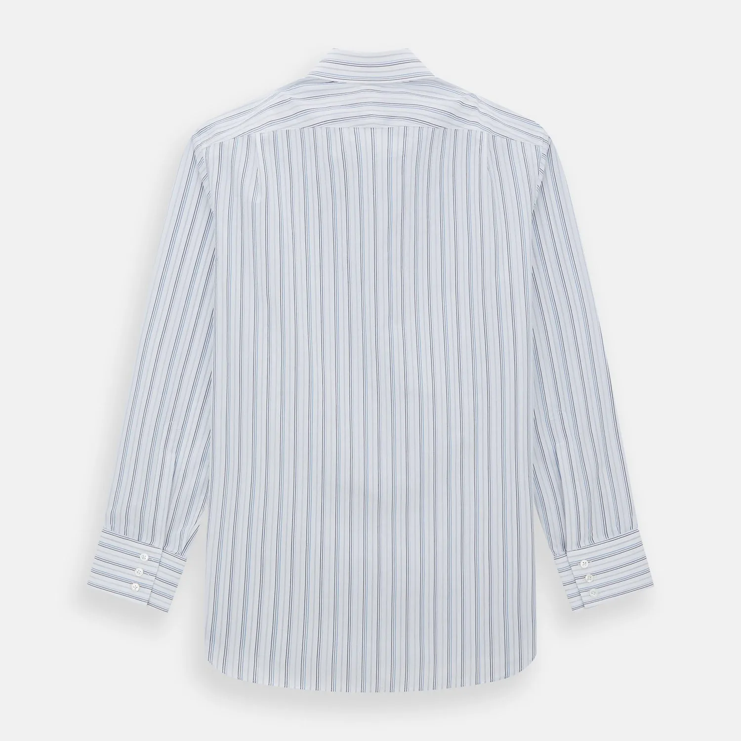 Blue Fine Multi Pinstripe Mayfair Shirt