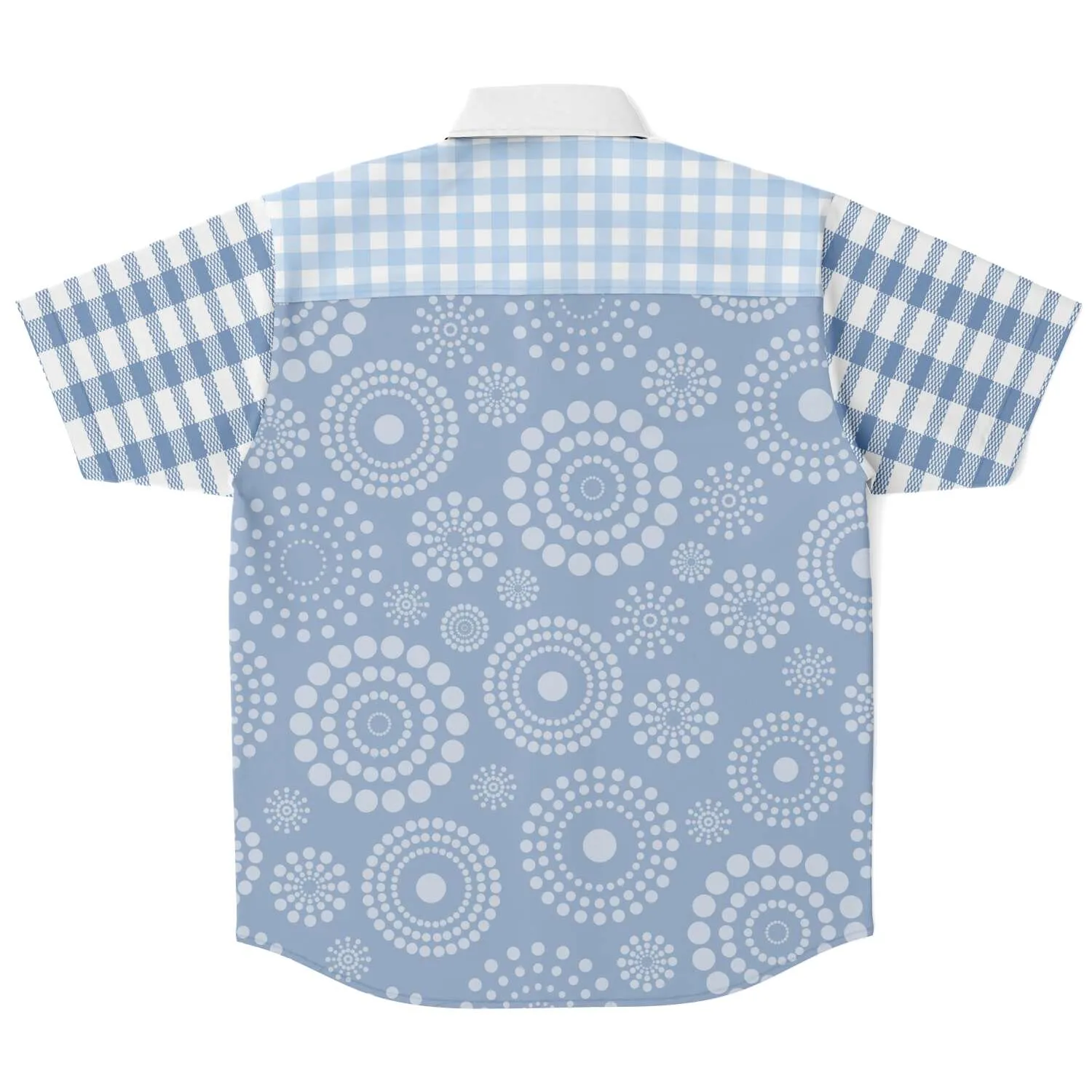 Blue Lagoon Short Sleeve Button Down Shirt