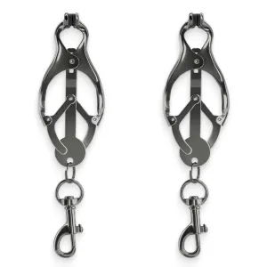 Bound Clover Nipple Clamps With Snap Hook Holders