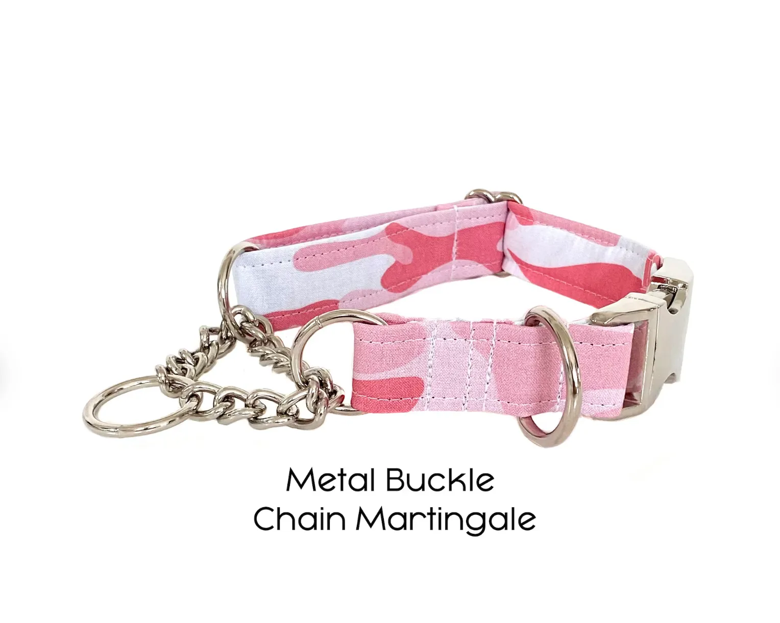 Buckle Chain Martingale Collar - You Pick the Fabric