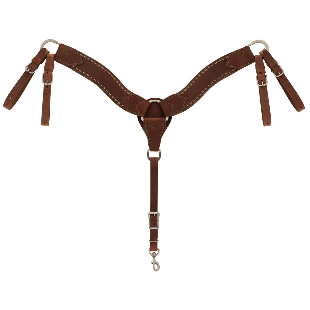 Buckstitch Breast Collar, Oiled Hermann Oak®, Dusk Collection