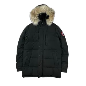 Canada Goose Black Premium Down Carson Coyote Fur Parka Jacket - Medium