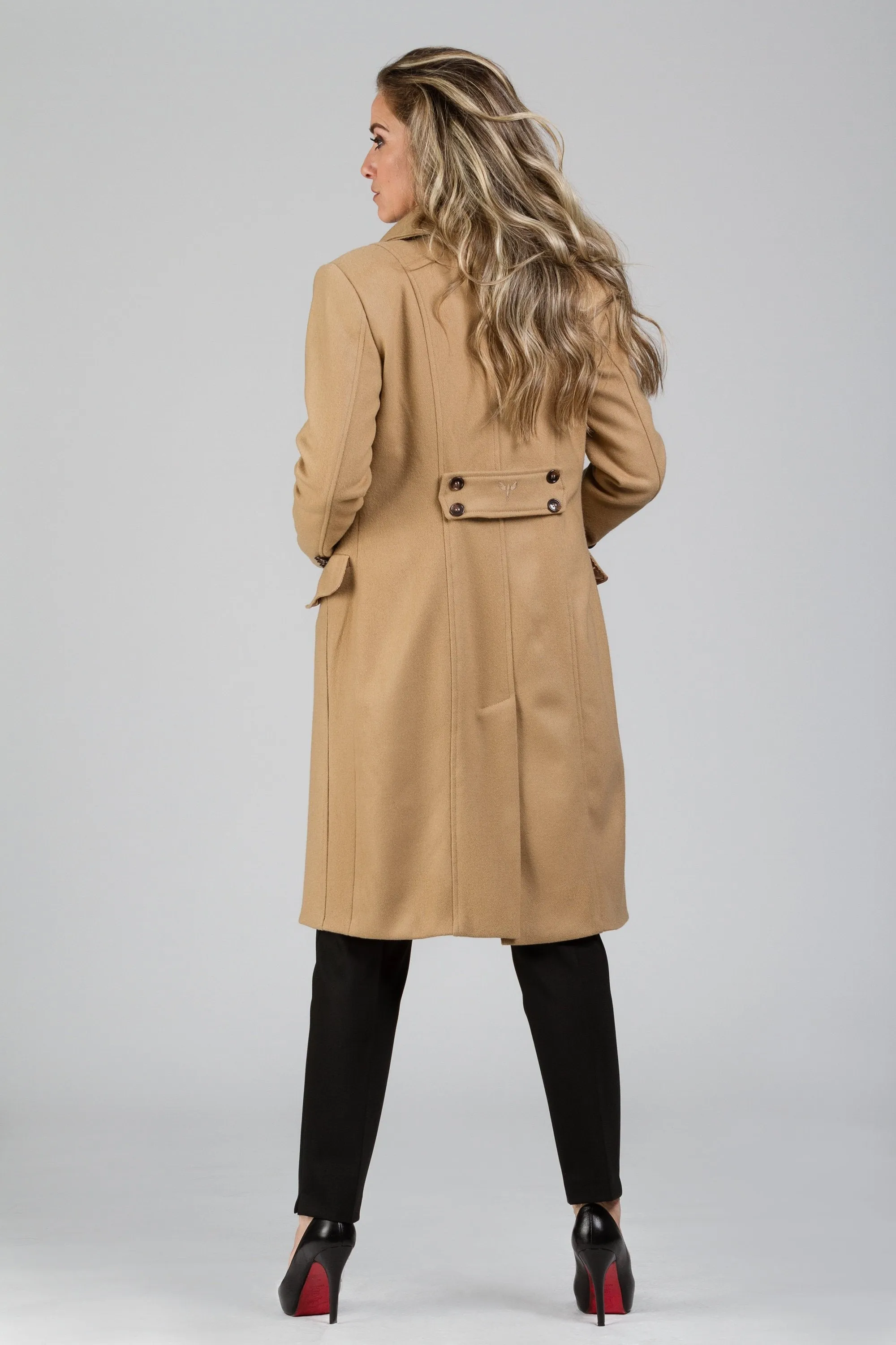 Cashmere Wool Midi Coat