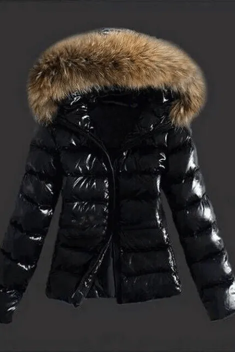 Casual Fur Collar Coat