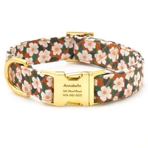 Chestnut Rose Dog Collar