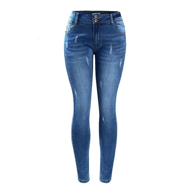 Classic Blue Stretch Skinny Jeans