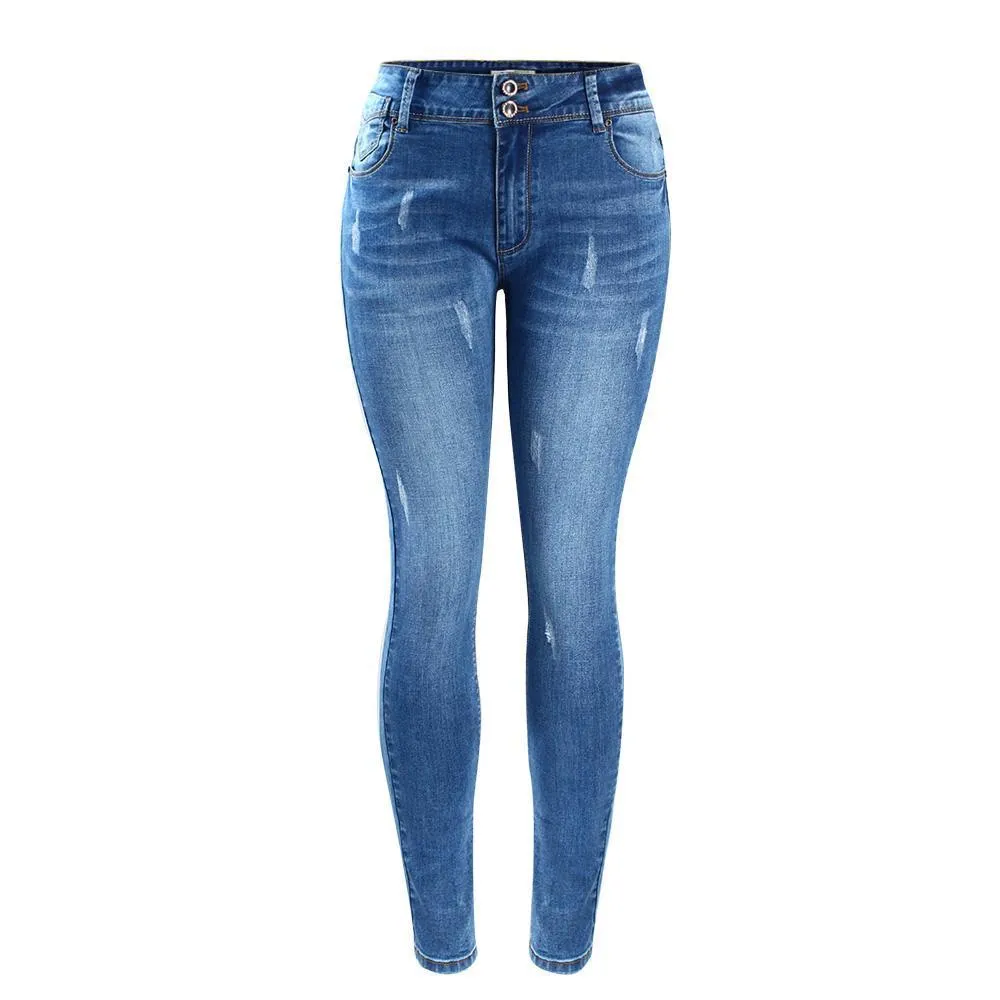 Classic Blue Stretch Skinny Jeans