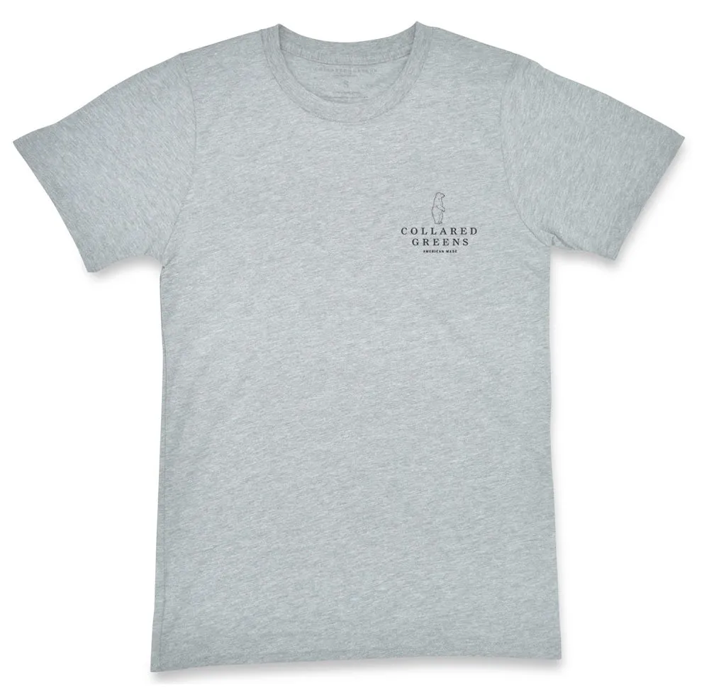 Crab Flag: Short Sleeve T-Shirt - Gray