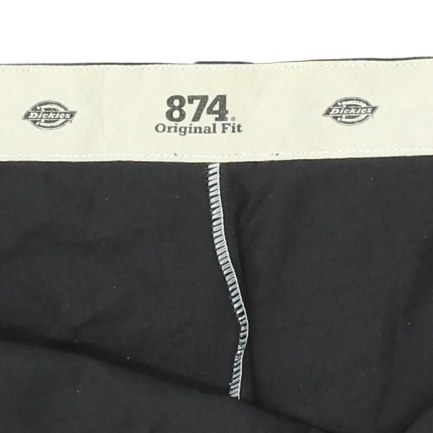 Dickies 874 Mens Black Workwear Chino Trousers | Vintage Slacks Work Pants VTG