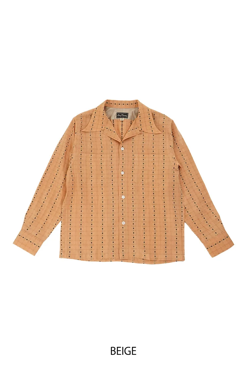 Dobby Open Shirt “LOZENGE”