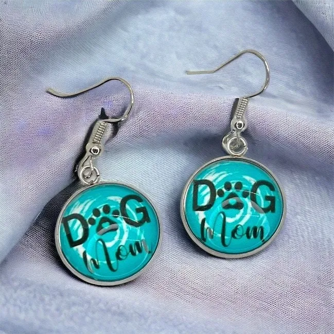 Dog Mom Earrings - Dog Earrings, Dog Jewelry, Dog Mom Jewelry, Furbaby, Dog Mama, Mother’s Day, Dog Mom, Mom Earrings, Dog Momma, Handmade