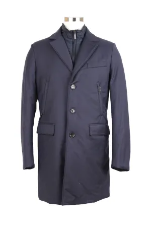 Down Filled Waterproof Dress Coat w/ Removable Bib