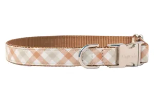 Dunes Check Dog Collar