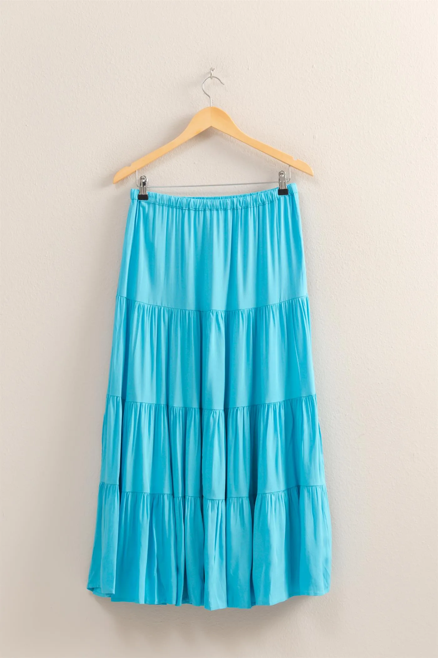 DZ25C894-High Waist Tiered Maxi Skirt