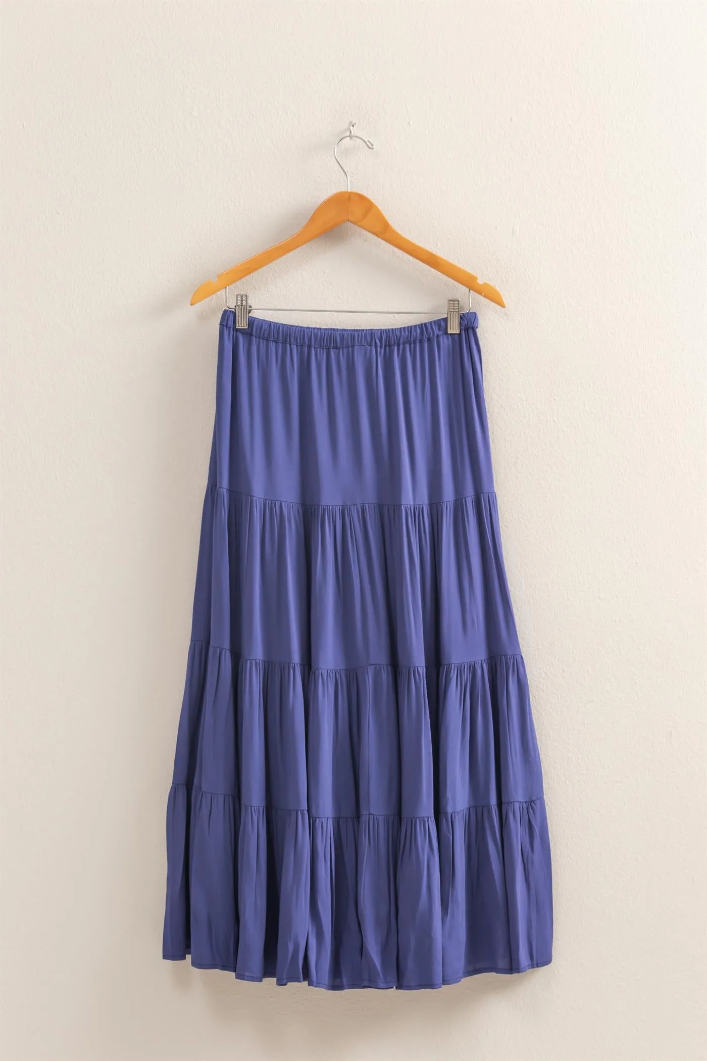 DZ25C894-High Waist Tiered Maxi Skirt