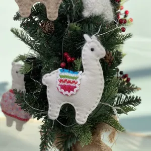 Felted Alpaca Ornaments