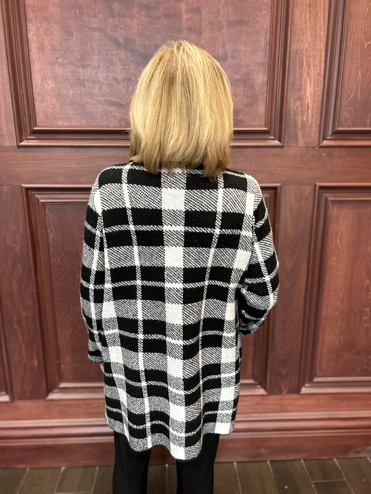 Fireside Long Plaid Cardigan