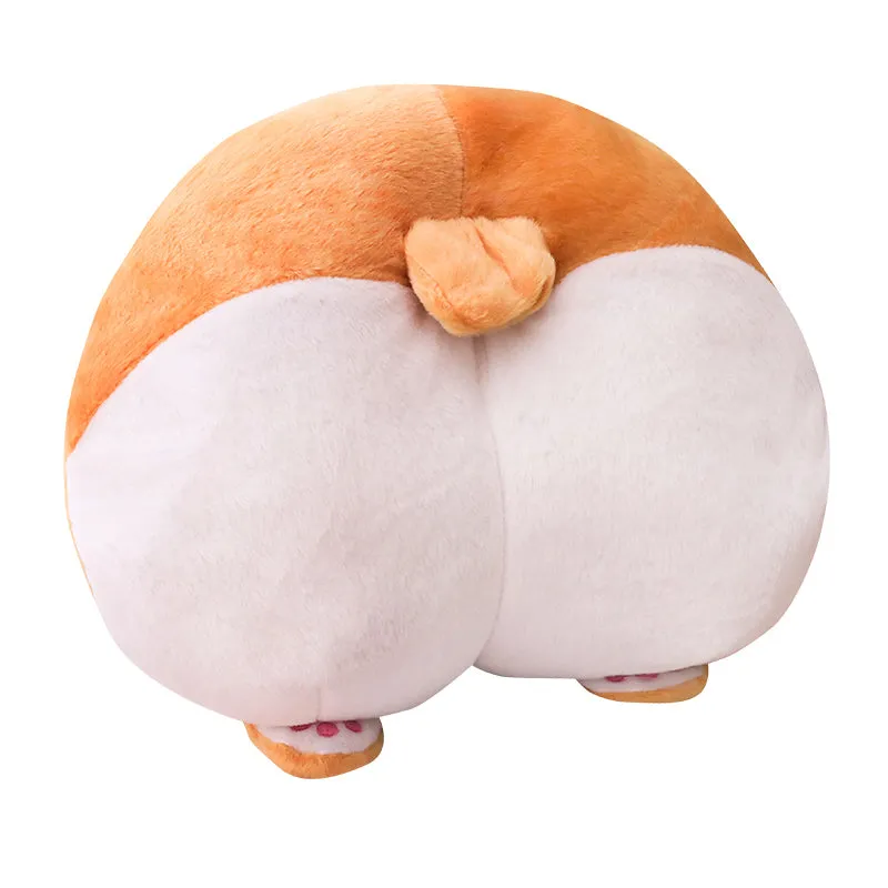 Fluffy Dog Butt Plush Pillow