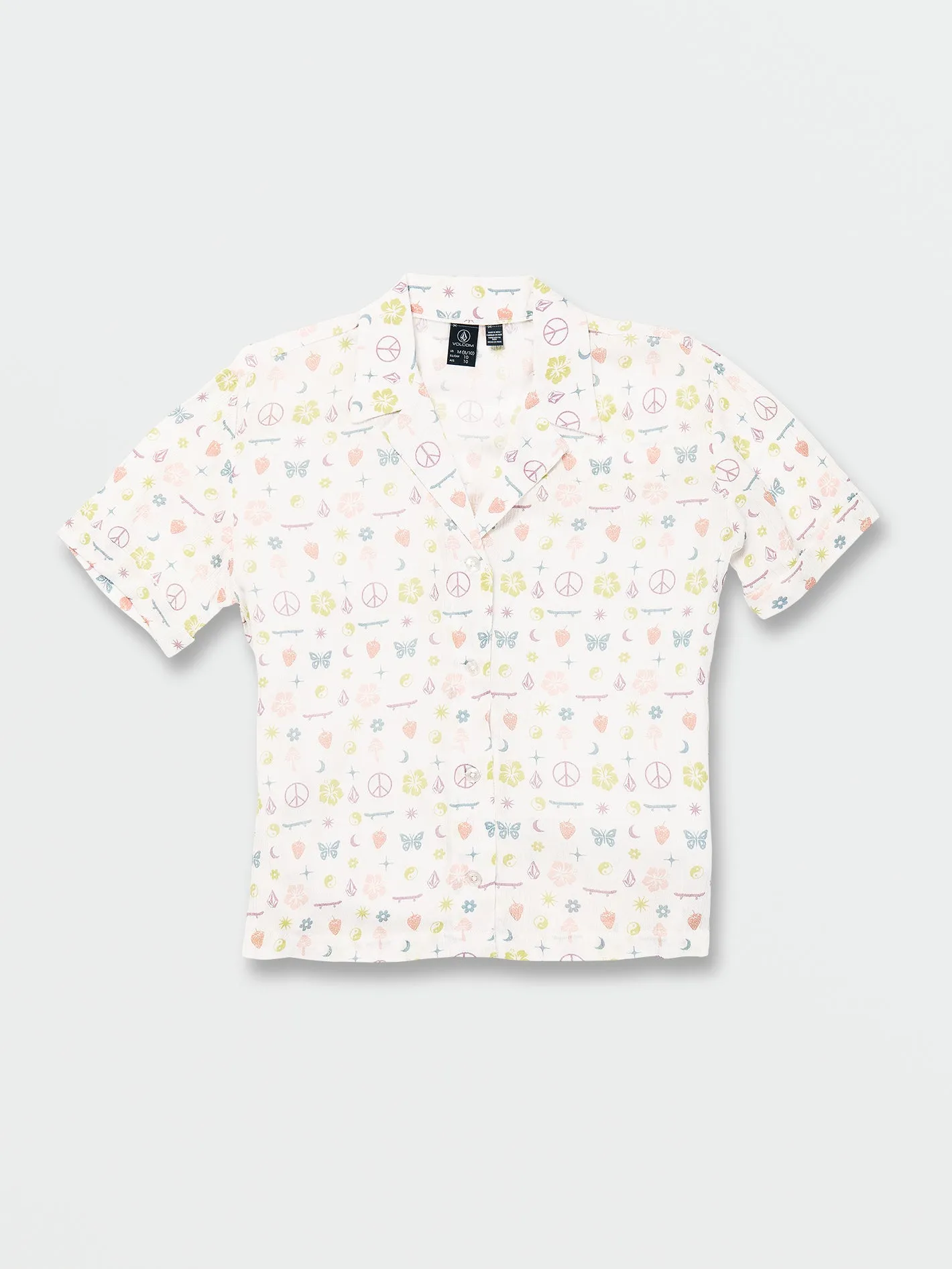 Girls Stickerbook Top - Star White