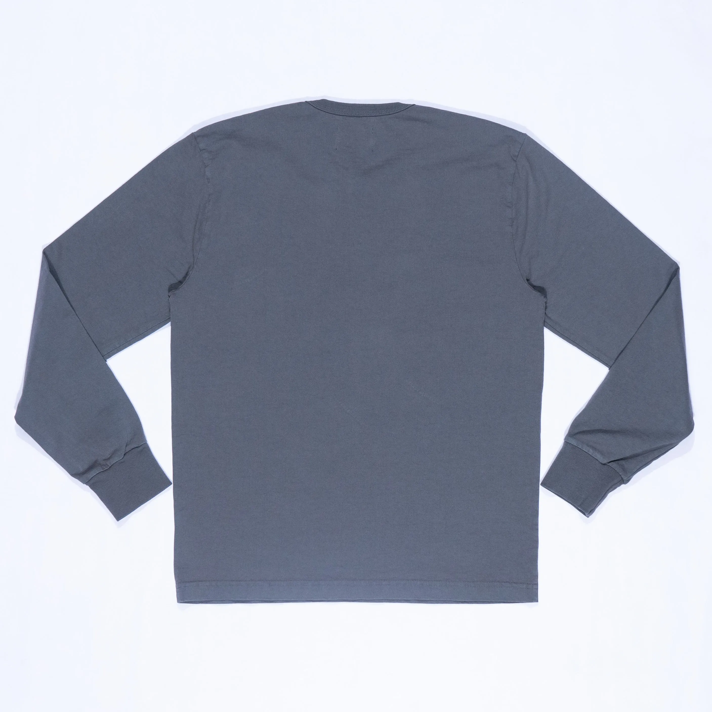 Glory Days Long Sleeve Heavyweight Henley - Thundercloud Grey