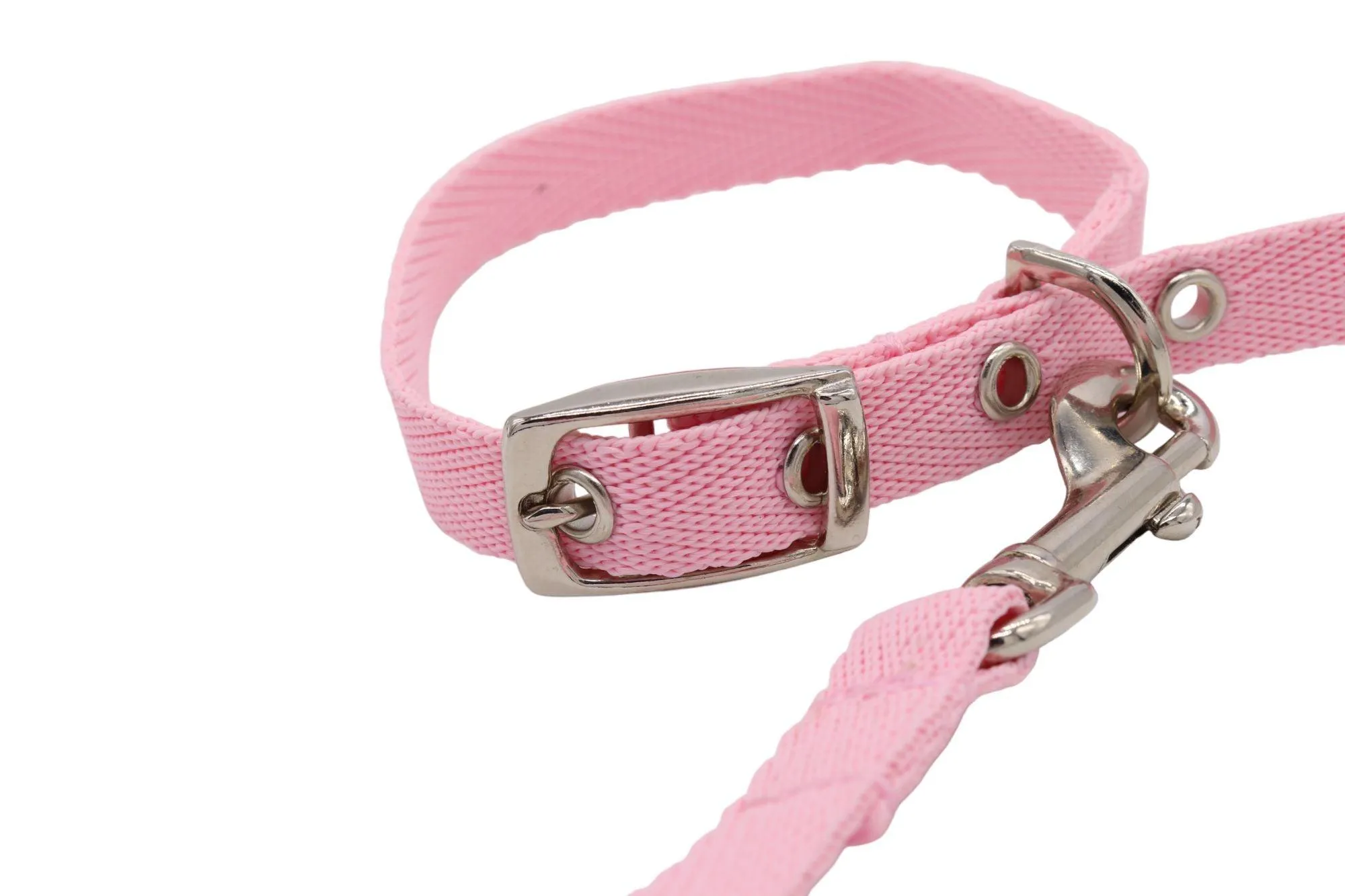 Handcrafted Matching Set: Adjustable Lead & Collar for Small Dogs - Vibrant Colors, Perfect for Puppies