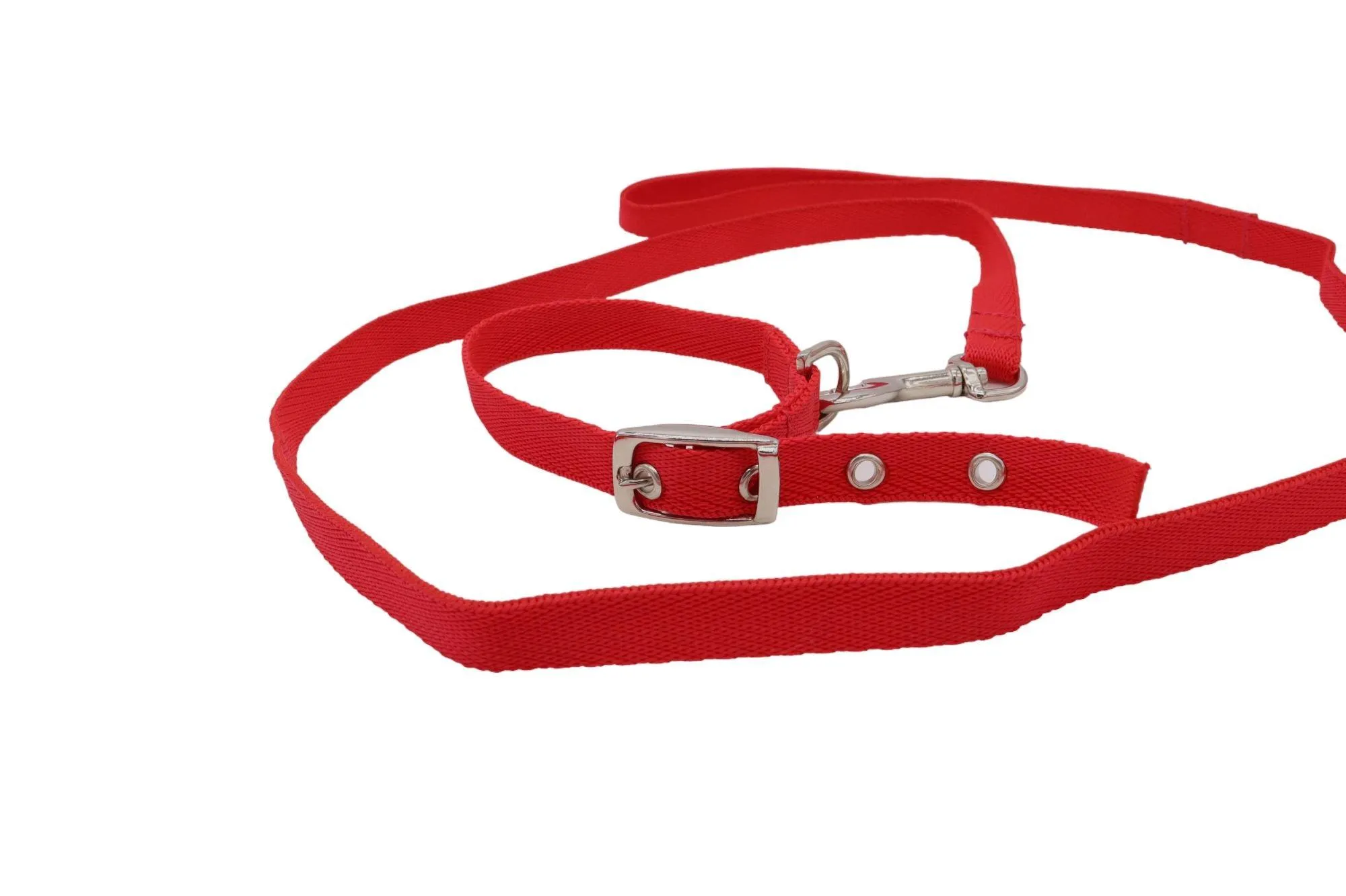 Handcrafted Matching Set: Adjustable Lead & Collar for Small Dogs - Vibrant Colors, Perfect for Puppies