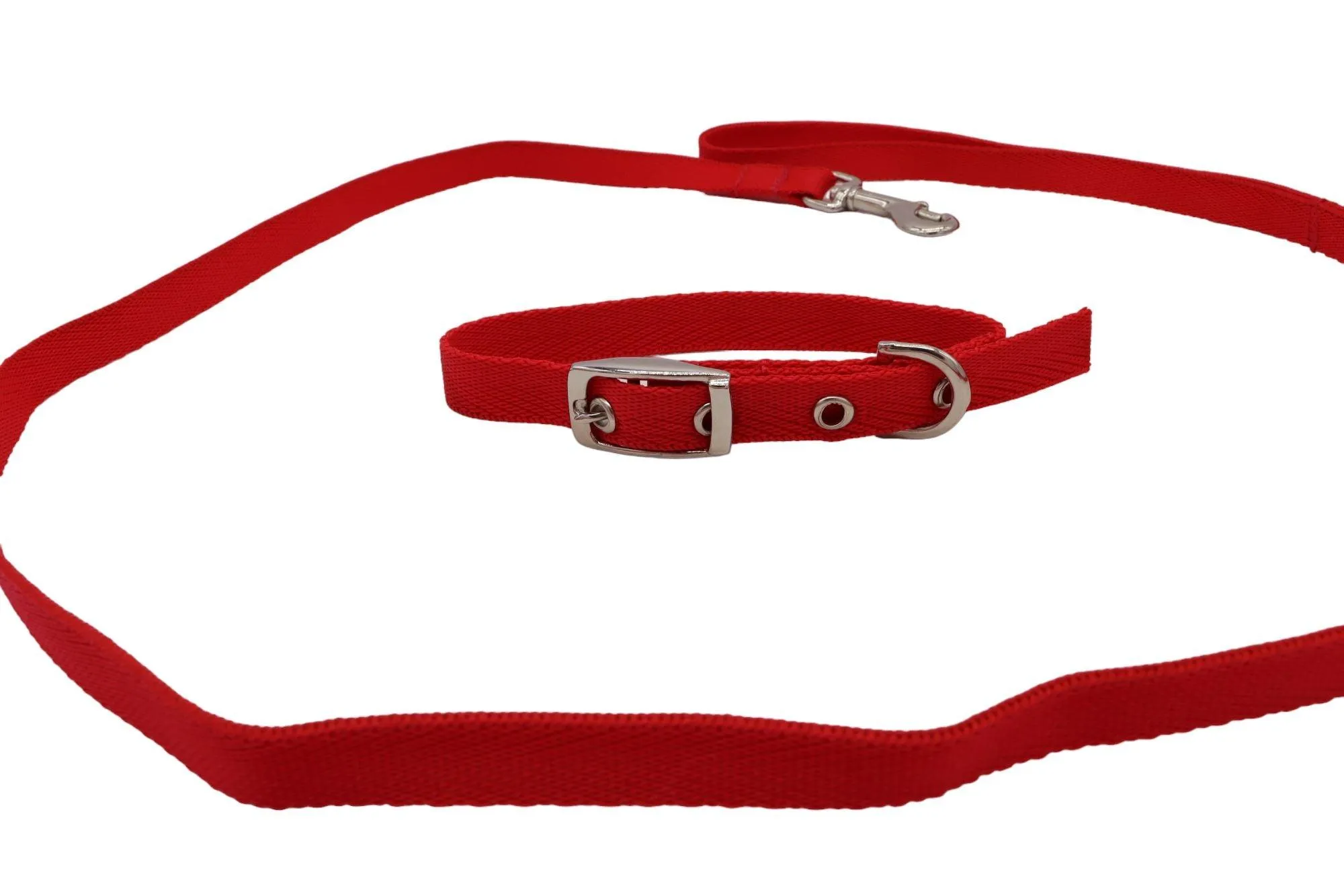 Handcrafted Matching Set: Adjustable Lead & Collar for Small Dogs - Vibrant Colors, Perfect for Puppies