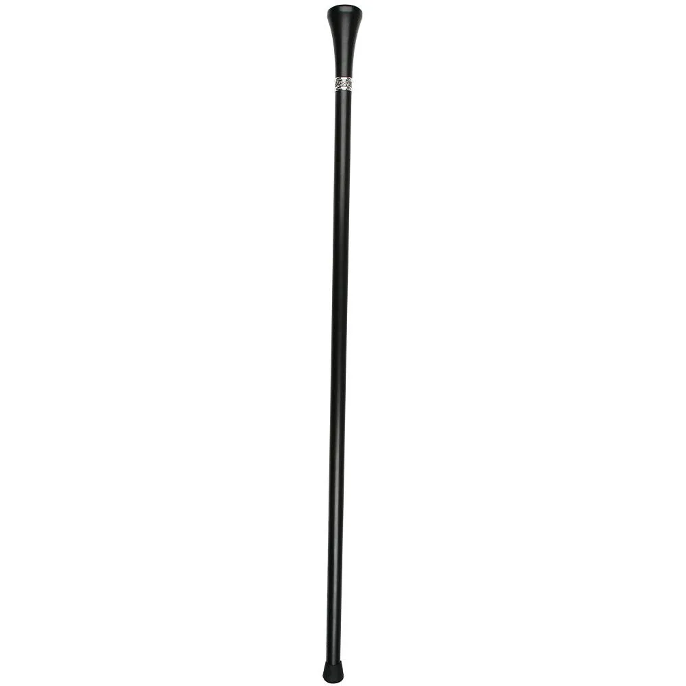 Happy 70th Birthday Top Walking Stick w/ Black Beechwood Shaft & Pewter Collar