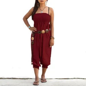 Harem Jumpsuit Pants Red